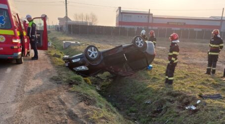 FOTO. Accident la intrarea în Șimleu Silvaniei