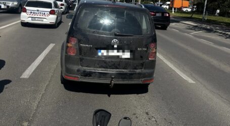 FOTO. Accident în Zalău lângă Lidl-ul din zona industrială