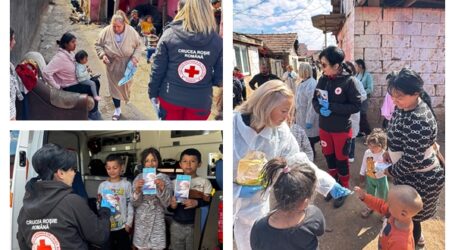 FOTO. Crucea Roșie a intrat în cel mai periculos cartier din Sălaj: zeci de copii, vaccinați împotriva rujeolei, oreionului și rubeolei.