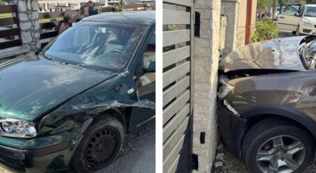 FOTO. Accident în comuna Crișeni pe drumul spre Cehu Silvaniei