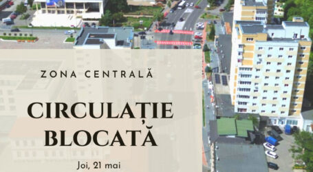 Circulație blocată, joi, 21 mai, în zona centrală din Zalău, pentru desfășurarea Crosului Rotary