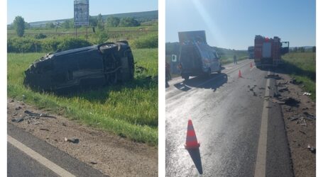 ULTIMA ORĂ! FOTO. Accident grav, cu 3 vicitme, pe drumul spre Sărmășag