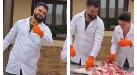 VIDEO. Iancu Sterp vine la Măsurișul Oilor de la Pria cu brânză, pastramă de miel și multe specialități tradiționale