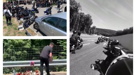 VIDEO. Peste 100 de motocicliști i-au adus un ultim omagiu tânărului de 24 de ani care și-a pierdut viața în accidentul de pe centura Zalăului