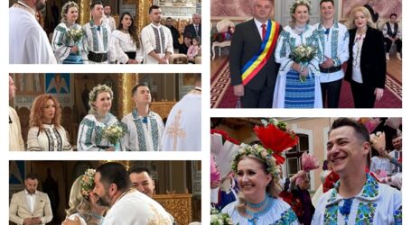 Moment emoționant pentru una dintre cele mai apreciate polițiste din Sălaj: a spus „DA” într-o ceremonie tradițională, în costume populare lucrate manual, oficiată de trei preoți
