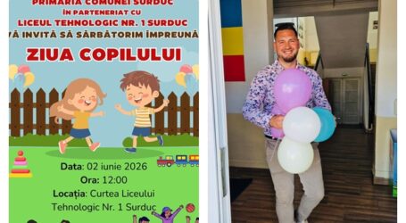 Primăria Surduc pregătește o zi specială pentru copii. Eveniment dedicat Zilei Copilului, organizat în curtea liceului din comună