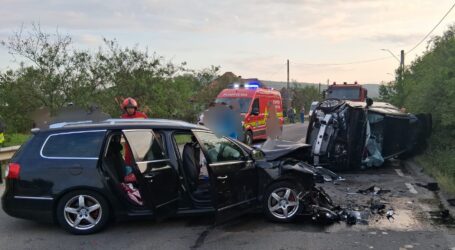FOTO. Accident grav în Sutor – 8 persoane implicate
