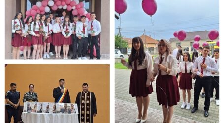 Recunoștință peste generații: cel mai tânăr primar din Sălaj, mesaj emoționant pentru fosta sa dirigintă la festivitatea de ieri a clasei a VIII-a