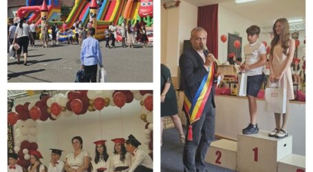 Festivitate inedită la Marca. Tobogane, suc și înghețată – totul gratuit pentru copii