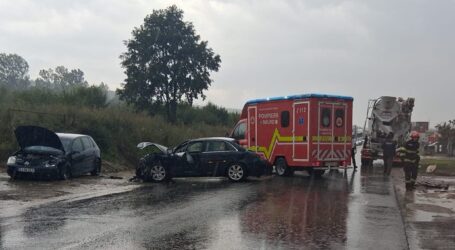 FOTO. Accident cu 2 victime la ieșirea din Zalău spre Hereclean
