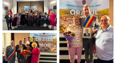 Cuplurile care au împlinit 50 de ani de căsnicie, sărbătorite într-un cadru festiv la Jibou