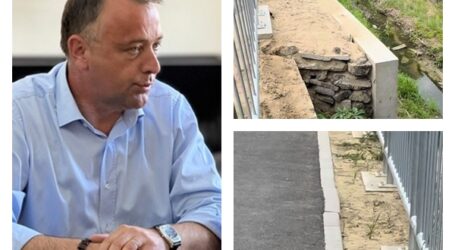 Ce spune primarul Zalăului despre lucrarea devenită virală pe rețelele sociale. Cât a costat bordura montată strâmb