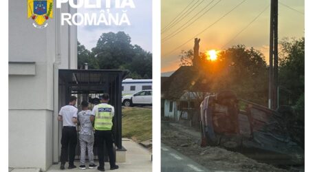 FOTO. Tânărul băut care a provocat accidentul din Cizer a fost reținut de polițiști