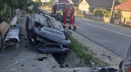 FOTO. Accident în Prodănești din cauza vitezei