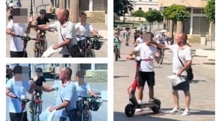 VIDEO. Copil pe trotinetă, lovit peste față pe pietonala din Zalău. Val de reacții puternice în mediul online