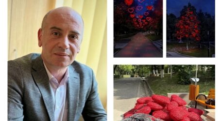 Citadin Salubrizare amenajează și anul acesta zona cu inimioare luminate din Parcul Central Zalău