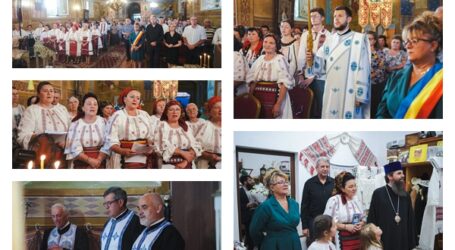Credință și tradiție la Someș-Guruslău: portul popular a însoțit slujba oficiată de Episcopul Benedict