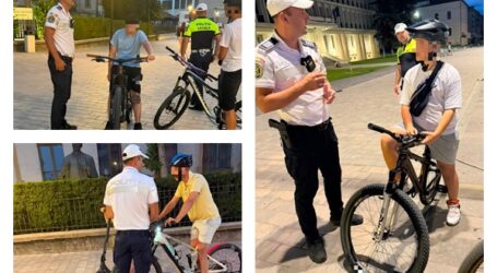 FOTO. Poliția intensifică controalele în Sălaj. Bicicliștii și utilizatorii de trotinete, în vizor