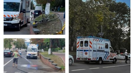 FOTO. Cum s-a produs tragedia din Zalău. Un biciclist de 45 de ani a murit