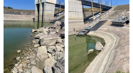 FOTO OFICIAL! Nivel alarmant în Lacul Vârșolț. Apele Române anunță că rezerva de apă a ajuns la cel mai scăzut nivel