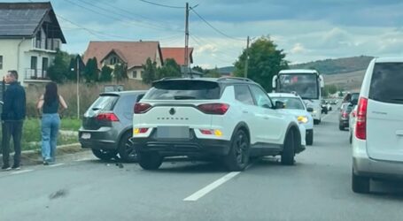 FOTO. Accident în Badon pe DN1F