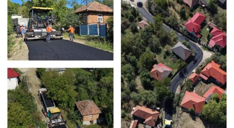 Moment istoric pentru două sate din Sălaj: a început asfaltarea drumului care le scoate din izolare