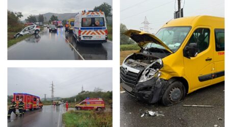 8 copii, implicați în accidentul dintre Var și Jibou. Mergeau acasă de la școală când o șoferiță a provocat accidentul