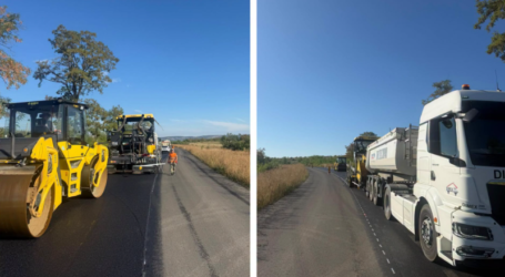 Lucrările pe drumul Halmășd – Ip – Camăr, aproape de final