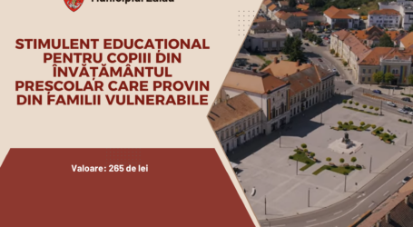 La Zalău, stimulent educațional pentru copiii din familii defavorizate