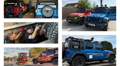 De la Brașov până la Cluj și Bistrița, Jeep-urile autorităților de salvare pe munte vin la reparații în Jibou
