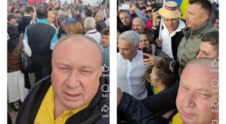 VIDEO. Mesaj despre respect, devenit viral, transmis de un lider AUR Sălaj, aflat alături de Călin Georgescu la Oradea: „fiți oameni, nu huligani europeni”