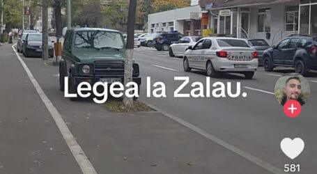 Un clip pe TikTok a pus Poliția Zalău în mișcare! 53 de șoferi, sancționați pentru parcări neregulamentare pe pista de biciclete
