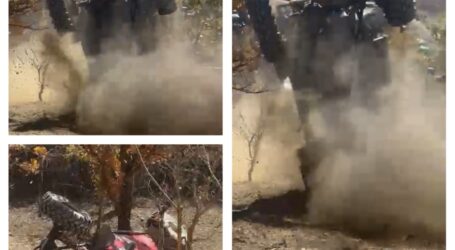 A ridicat un nor de praf, apoi s-a răsturnat! Scene șocante la off-road, în Sălaj