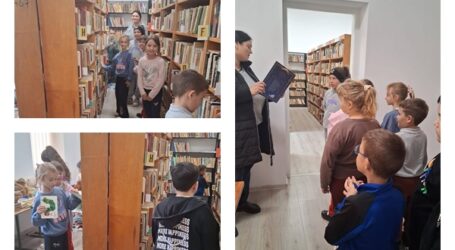 AȘA DA! Elevii din Năpradea au descoperit lumea cărților. Vizită la Biblioteca Comunală, plină de curiozitate și zâmbete