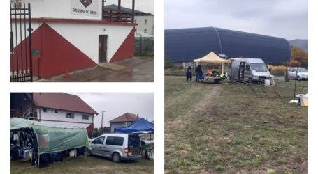 FOTO. Comercianții de produse industriale și textile din piața Jibou s-au mutat temporar pe un nou amplasament