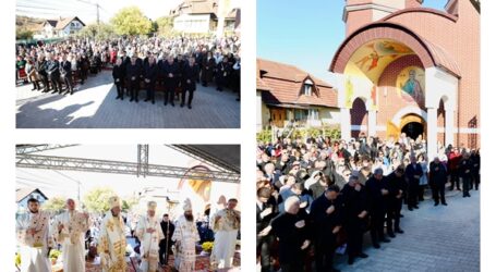 Sărbătoare în cartierul Sărmaș din Zalău. Biserica „Sfântul Apostol Andrei” a fost sfințită în prezența unui sobor de ierarhi și a numeroși credincioși